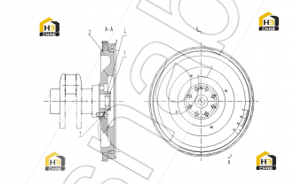 FLYWHEEL AND RING GEAR ASSY