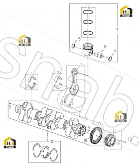 UPPER BEARING, CONNECTING ROD