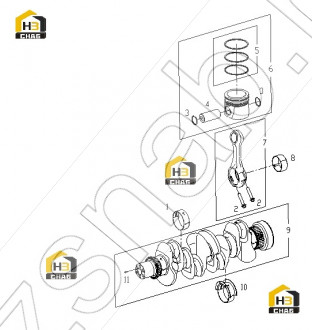 CRANKSHAFT ASSY SERVICE GROUP