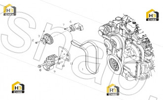 Fan Bearing Bracket, Pressed Assemby