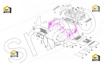 Coverplate, bottom, fuel tank