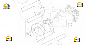 Snap ring,water pump inr