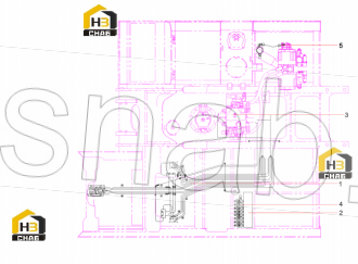 Electromagnetic valve pipeline