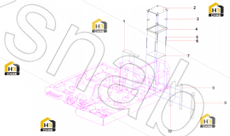 vertical column sponge