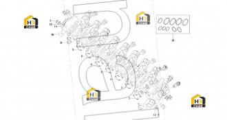 Plate AS, auxiliary valve