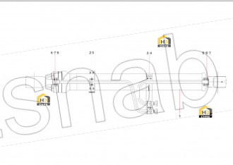 Right moveable boom steel tube