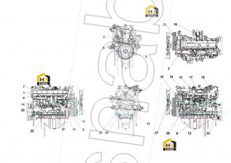 Battery and engine electrical parts