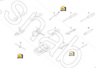 Cross slotted screw rotator