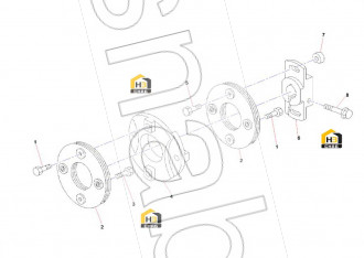 Coupling; cross, inj pump drive