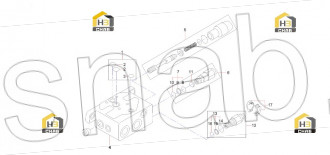 Plate, oil inlet valve