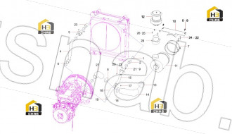 Hose, air inlet (aftercooler)