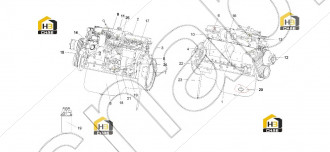 Timing gearbox and flywheel