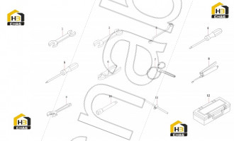 Rotator, screw, cross slot