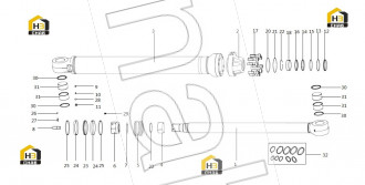 Oil cylinder body