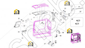 Connector GP,ventilation pipe,rear