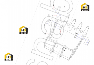 1.3 Bucket body SY265C.3.4C.1