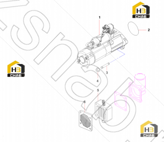 Gasket, preheater, air