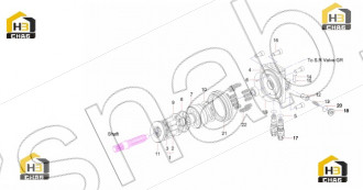 Spool, relief valve, swing motor