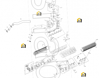 AIR INLET PIPE,  INTERCOOLER SERVICE GROUP