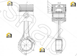 CONNECTING ROD ASSY (MACHINED) 