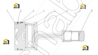 INTERMEDIATE RING, PISTON