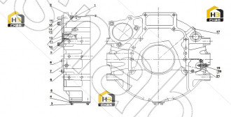 FLANGE, STARTING MOTOR