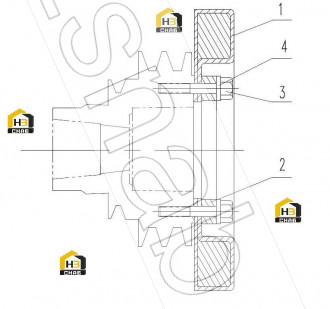 ADAPTER-VISCOUS DAMPER