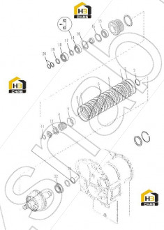 ASSY-CLUTCH PISTON & SEALS