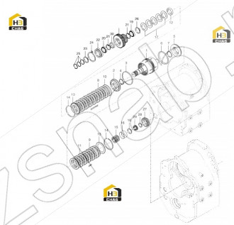 SNAP RING-BACKING PLATE