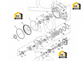 SPACER-CLUTCH PISTON SPRING