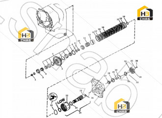 SEAL-CLUTCH PISTON METERING