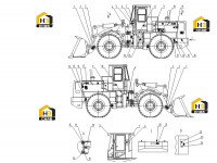 Комплектующие погрузчика (часть1) 45E0738 003
