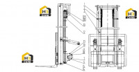 Мачта погрузчиков 32E0566 000