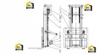Мачта погрузчиков 32E0567 000