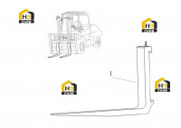 Вилка погрузчика в сборе CPCD30