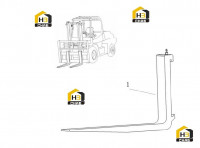 Вилка погрузчика в сборе CPCD35