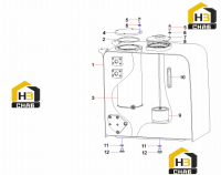 Бак гидравлический SY215C9C5KL.1 13344439