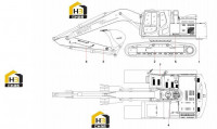 Компоненты основные экскаватора SY215C9 13706592