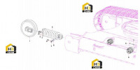 Колесо направляющее и натяжители SY235C9I4K.2 13124406