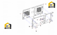 Накладка левой двери SY215C9C5KL.1.6.2 13349399