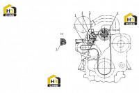 Комплектующие системы охлаждения D16A-000-39+B