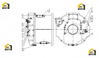 Корпус маховика D02C-000-34+C