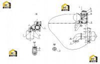 Трубопровод системы охлаждения D24A-000-74+C