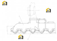 Коллектор выпускной C13AZ-13AZ601