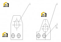 Кронштейны подъема двигателя C04DZ-M6N8336