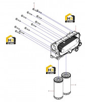 Радиатор масляный, фильтр масляный 13472276